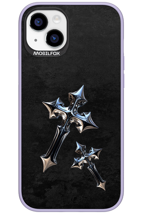 Chrome Crosses 2.0 - Apple iPhone 15 Plus