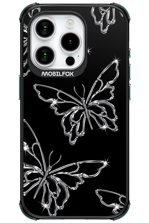 Silver Butterfly 2.0 - Apple iPhone 15 Pro