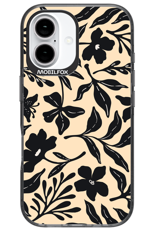 Black Flowers 2.0 - Apple iPhone 16