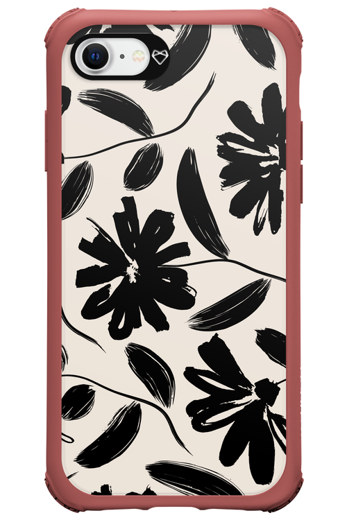 Monochrome Flowerss 2.0 - Apple iPhone 7