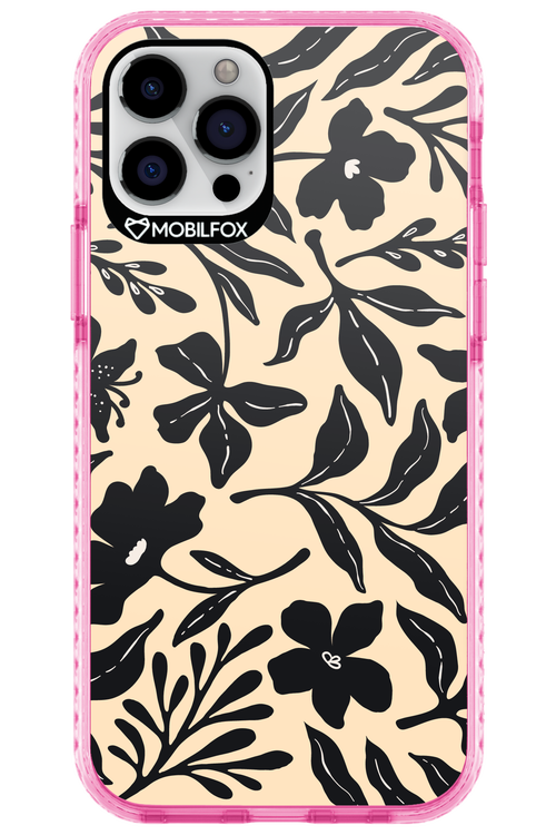 Black Flowers 2.0 - Apple iPhone 12 Pro