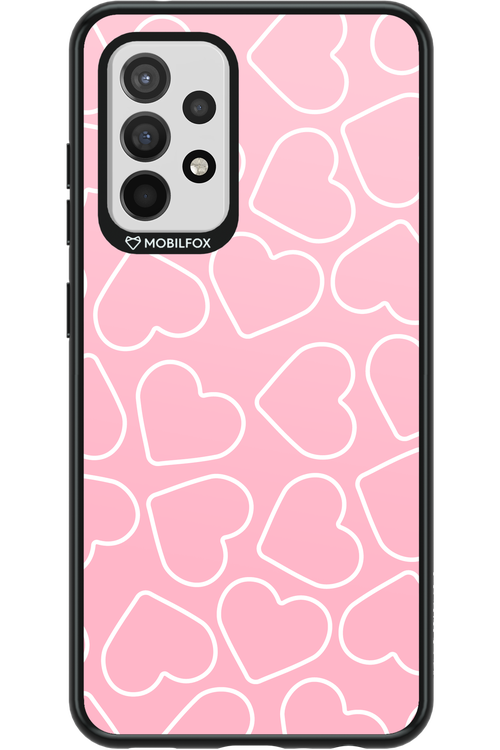 Line Heart Pink - Samsung Galaxy A52 / A52 5G / A52s