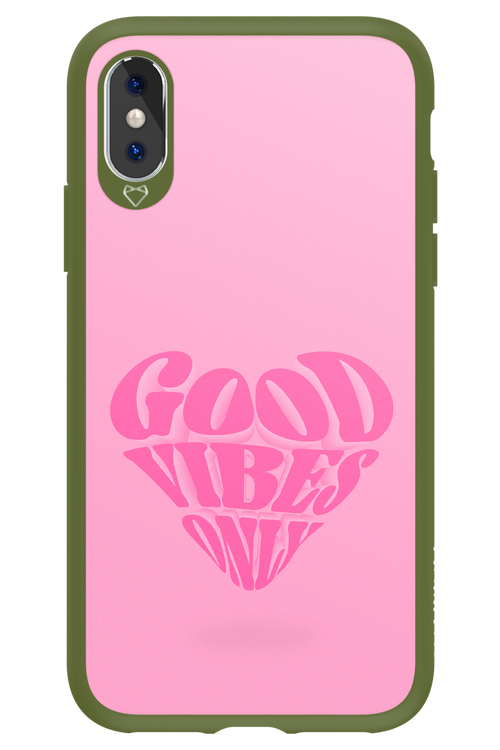 Good Vibes Heart - Apple iPhone XS