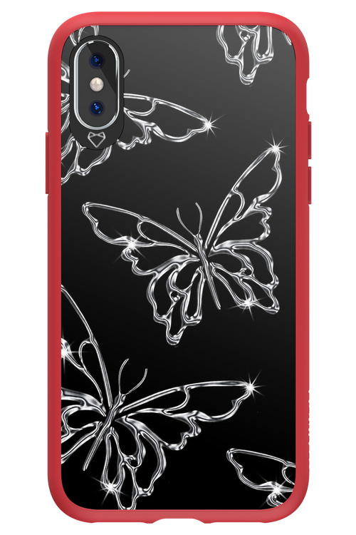 Silver Butterfly 2.0 - Apple iPhone XS
