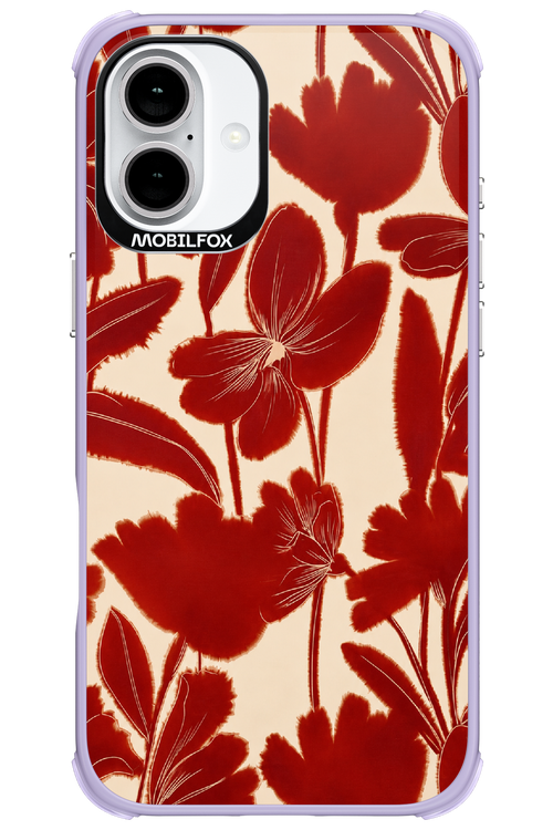 Burgundy Flowers 2.0 - Apple iPhone 16 Plus