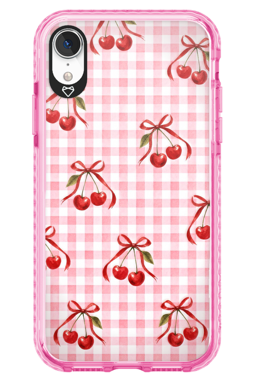 Pink Cherry Checked 2.0 - Apple iPhone XR