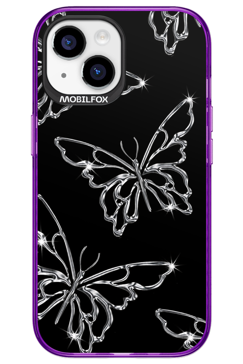 Silver Butterfly 2.0 - Apple iPhone 15