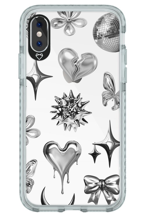 Silver Zone Transparent - Apple iPhone XS