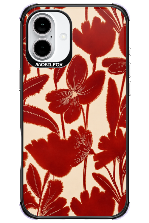 Burgundy Flowers 2.0 - Apple iPhone 16 Plus