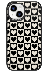 Checkered Heart - Apple iPhone 15