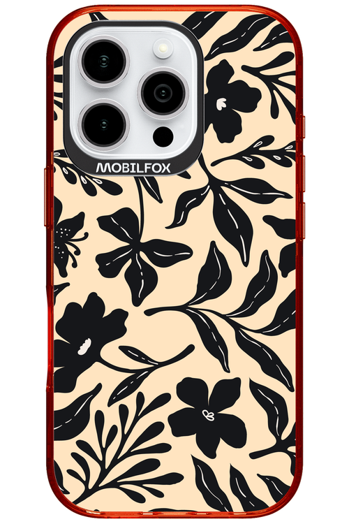 Black Flowers 2.0 - Apple iPhone 16 Pro