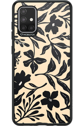 Black Flowers 2.0 - Samsung Galaxy A71