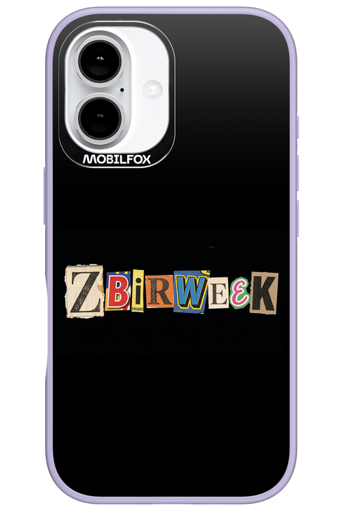 Zbirweek (black) 2.0 - Apple iPhone 16