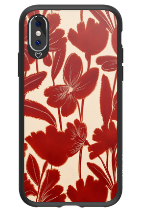 Burgundy Flowers 2.0 - Apple iPhone X
