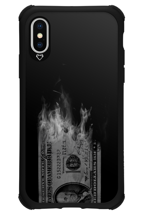 Money Burn B&W 2.0 - Apple iPhone X