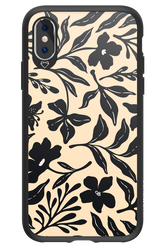 Black Flowers 2.0 - Apple iPhone X