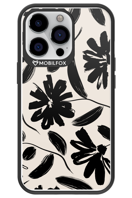 Monochrome Flowerss 2.0 - Apple iPhone 13 Pro