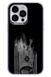 Money Burn B&W - Apple iPhone 14 Pro Max