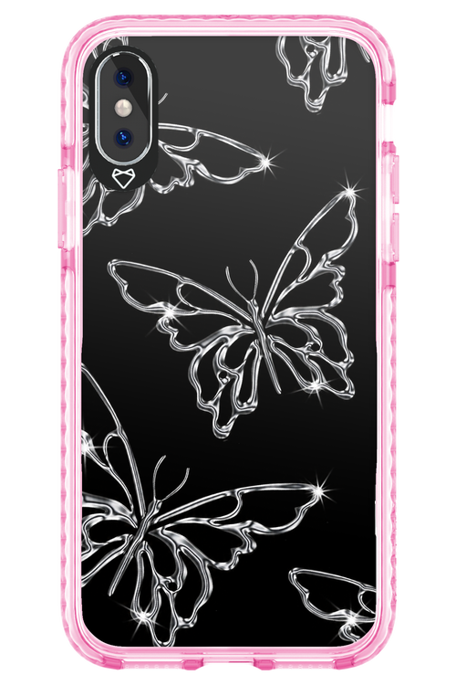 Silver Butterfly 2.0 - Apple iPhone XS