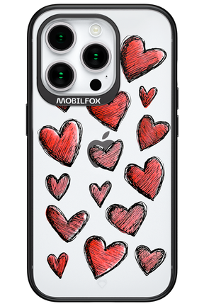 Red Love Transparent 2.0 - Apple iPhone 15 Pro