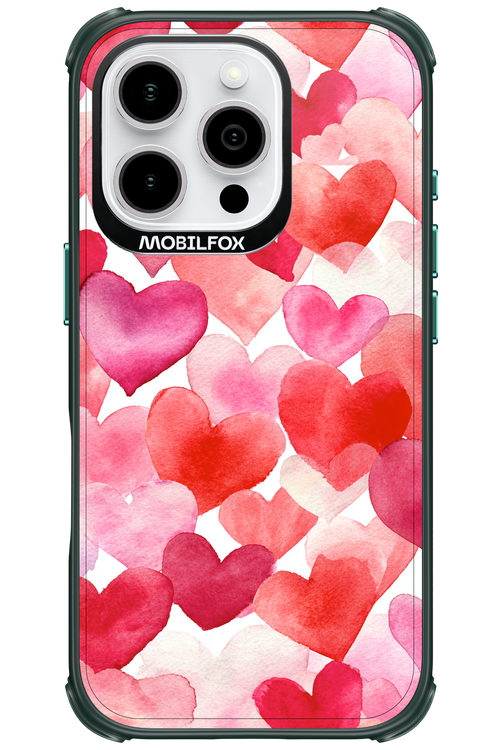 Water Painted Heart 2.0 - Apple iPhone 16 Pro