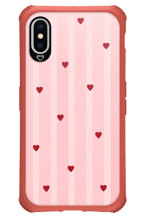 Red Little Hearts 2.0 - Apple iPhone X
