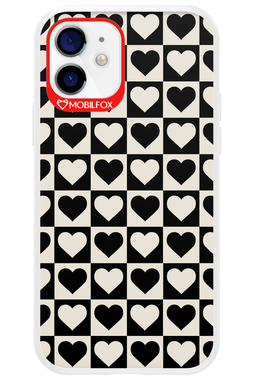 Checkered Heart - Apple iPhone 12