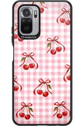 Pink Cherry Checked 2.0 - Xiaomi Redmi Note 10