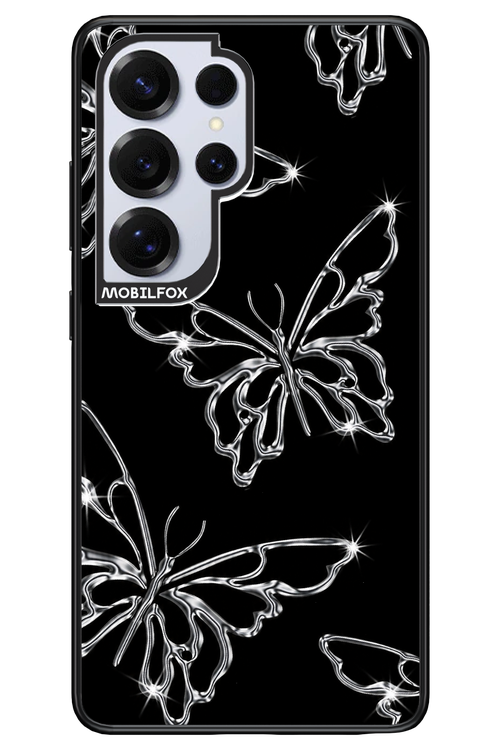Silver Butterfly 2.0 - Samsung S25 Ultra