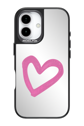 Pink Heart Mirror 2.0 - Apple iPhone 17
