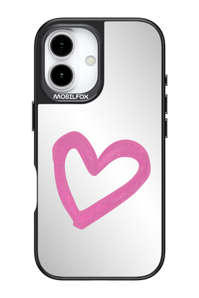 Pink Heart Mirror 2.0 - Apple iPhone 17