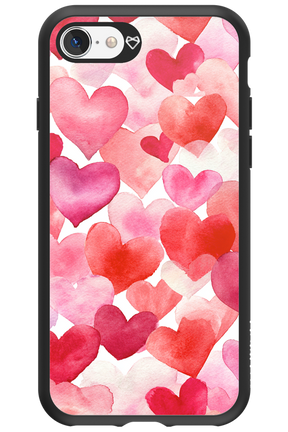 Water Painted Heart 2.0 - Apple iPhone SE 2020