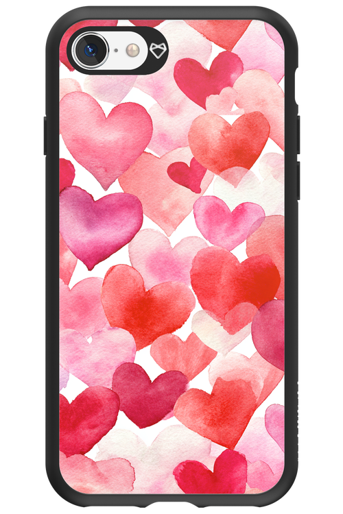 Water Painted Heart 2.0 - Apple iPhone SE 2020
