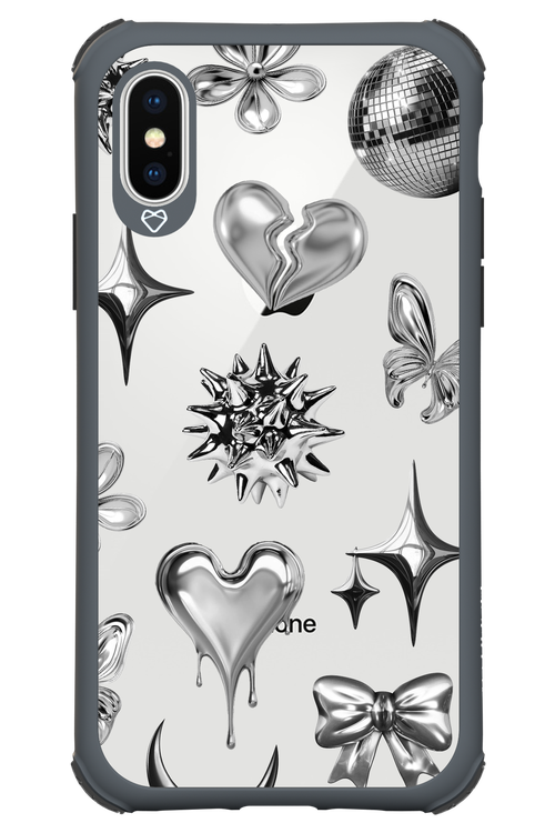 Silver Zone Transparent - Apple iPhone XS