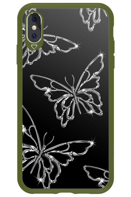 Silver Butterfly 2.0 - Apple iPhone XS Max