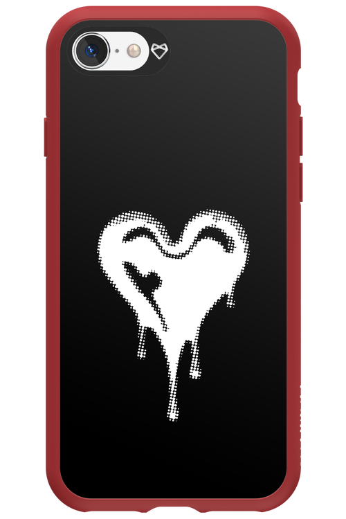 Heart Black - Apple iPhone SE 2022