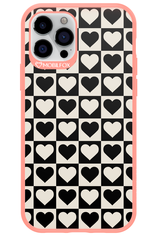 Checkered Heart - Apple iPhone 12 Pro