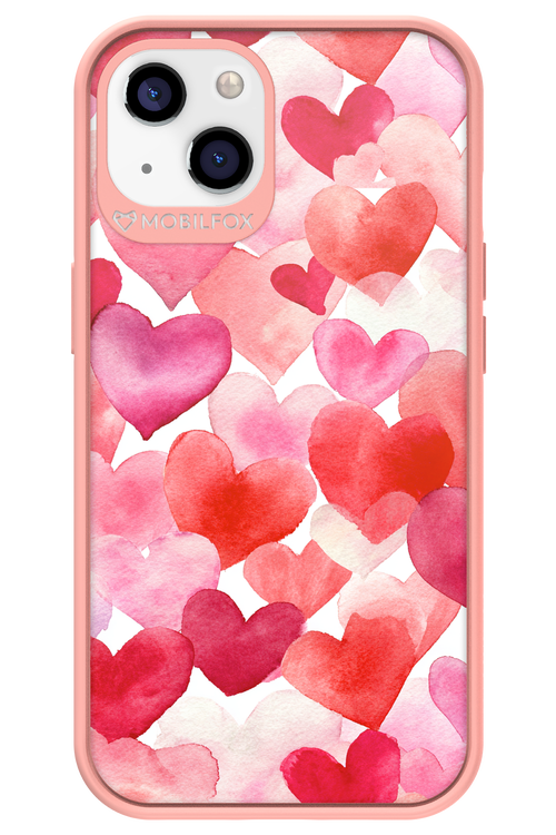 Water Painted Heart 2.0 - Apple iPhone 13