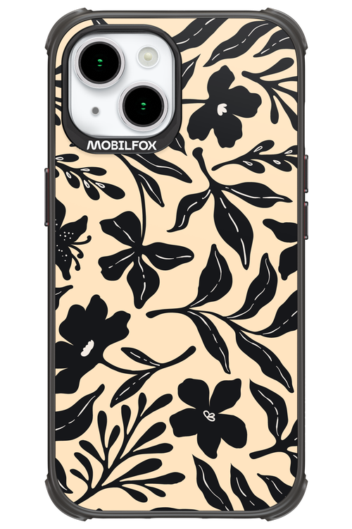 Black Flowers 2.0 - Apple iPhone 15