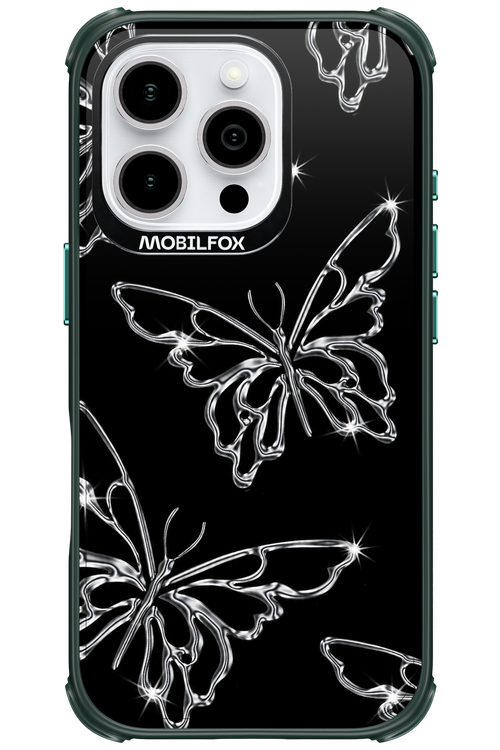 Silver Butterfly 2.0 - Apple iPhone 16 Pro