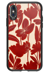 Burgundy Flowers 2.0 - Apple iPhone XS