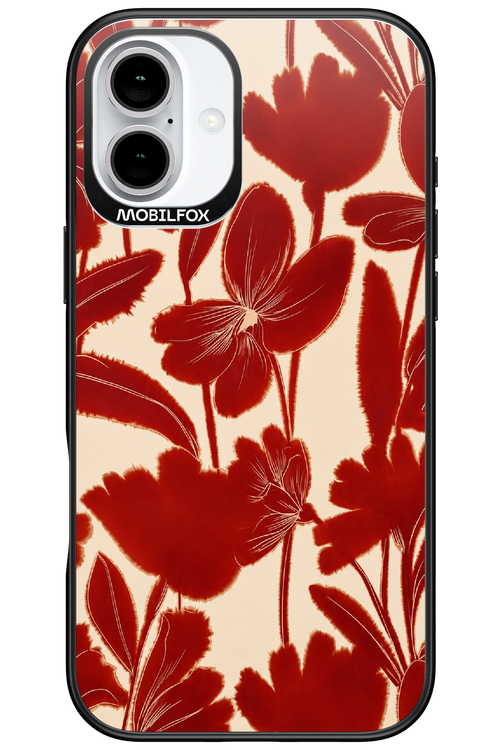 Burgundy Flowers 2.0 - Apple iPhone 16 Plus