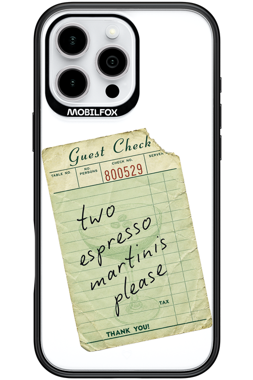 Espresso Martini 2.0 - Apple iPhone 16 Pro Max