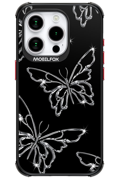 Silver Butterfly 2.0 - Apple iPhone 15 Pro