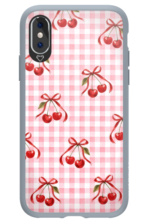 Pink Cherry Checked 2.0 - Apple iPhone XS