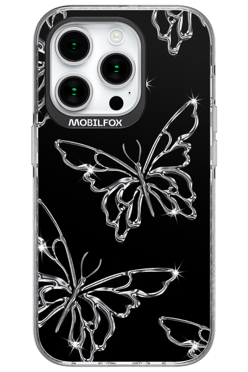 Silver Butterfly 2.0 - Apple iPhone 15 Pro