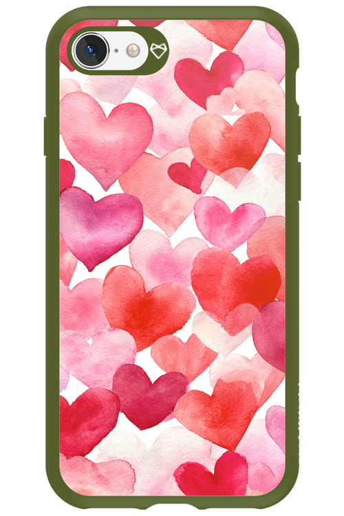 Water Painted Heart 2.0 - Apple iPhone 8