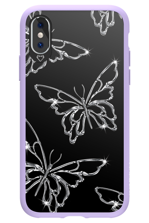 Silver Butterfly 2.0 - Apple iPhone XS
