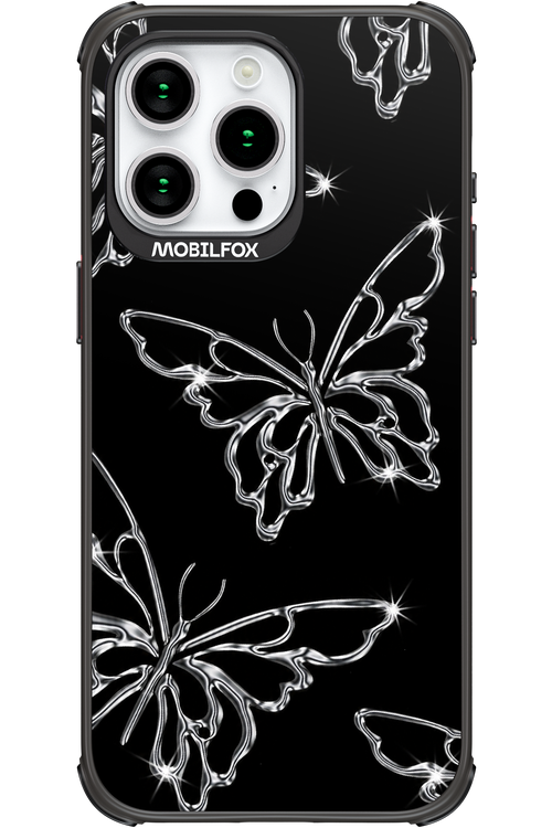 Silver Butterfly 2.0 - Apple iPhone 15 Pro Max