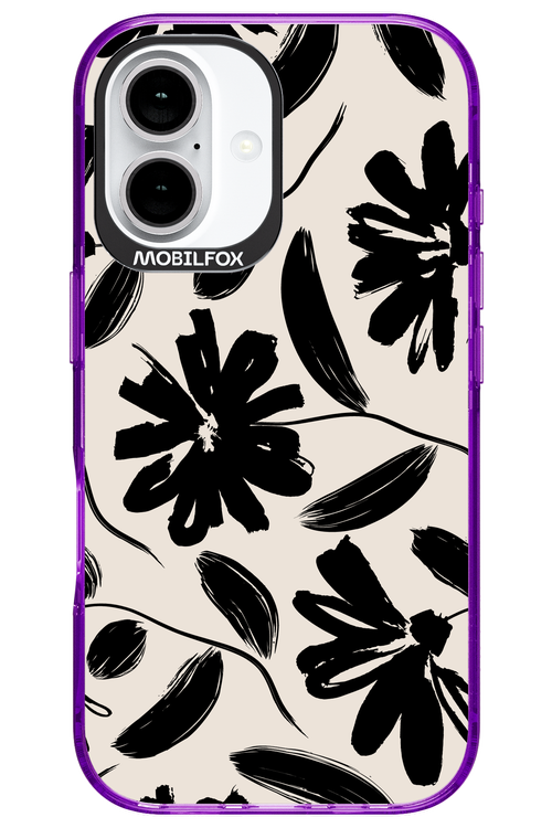 Monochrome Flowerss 2.0 - Apple iPhone 16